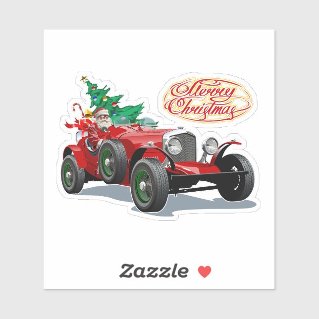 Christmas vintage car (Sheet)