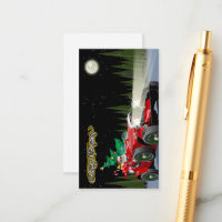 Christmas vintage car