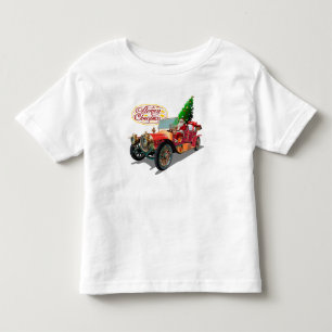 Christmas vintage car toddler T-Shirt