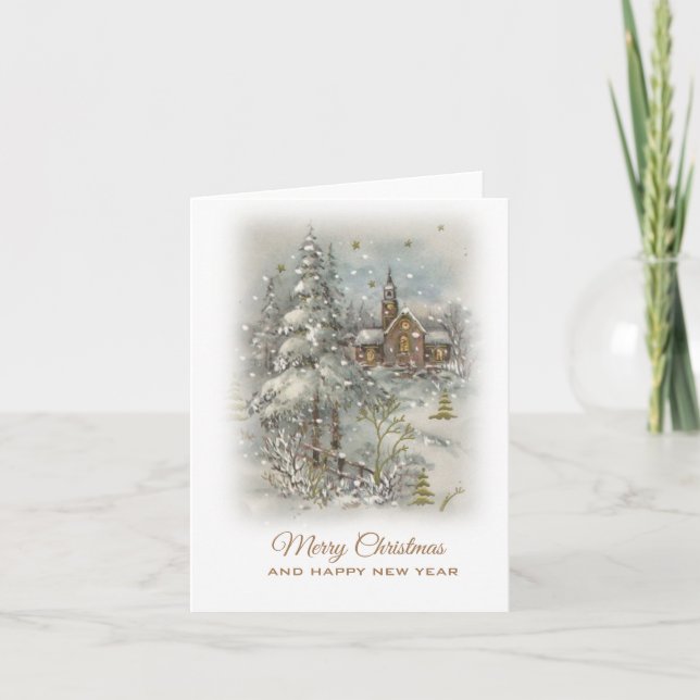 Christmas vintage card (Front)