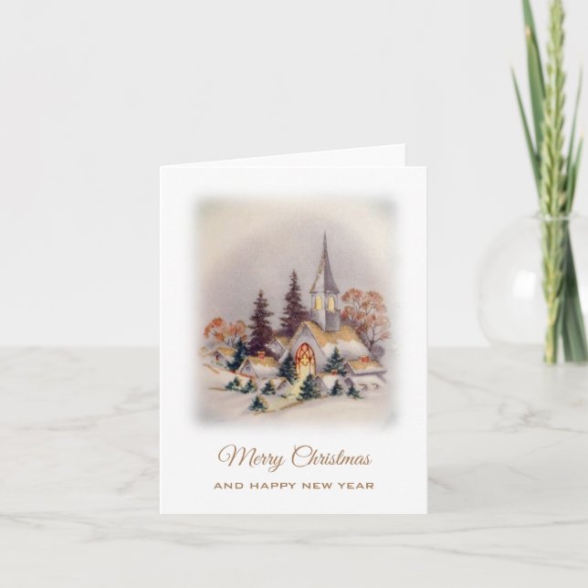 Christmas vintage card (Front)