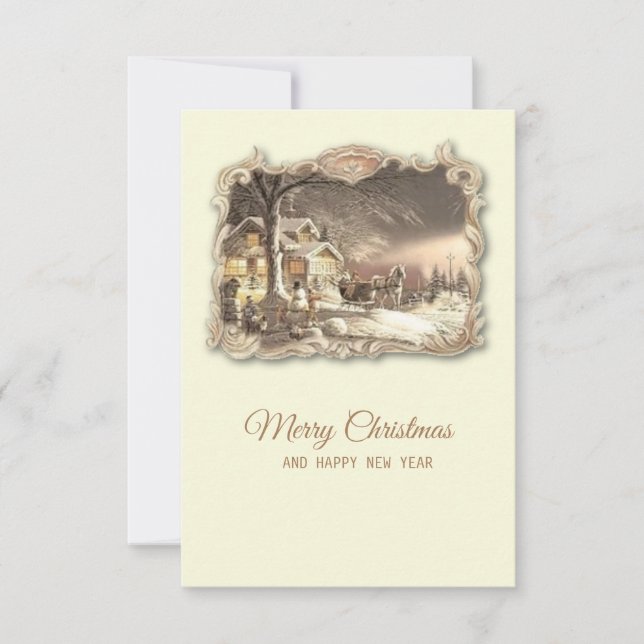 Christmas Vintage card (Front)