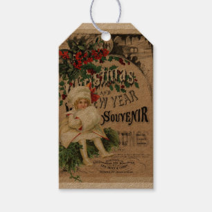 Christmas vintage, cute, funny, retro gift tags