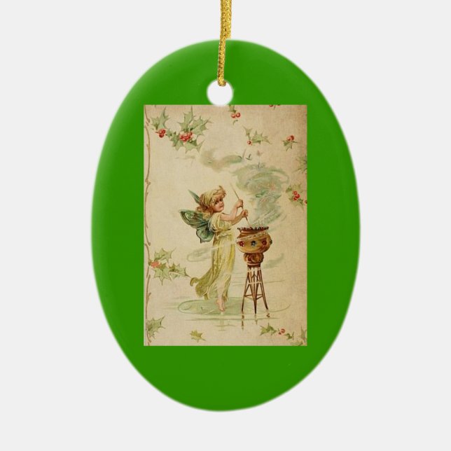 Christmas Vintage Fairy Ornament (Front)
