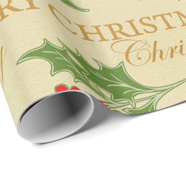 Christmas vintage gift wrapping paper (Roll Corner)