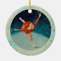 Christmas Vintage Ice Skaters