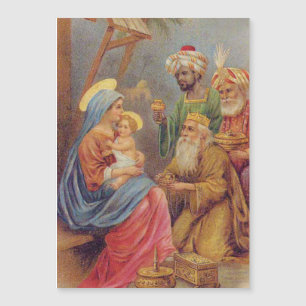 Christmas Vintage Nativity Jesus Illustration