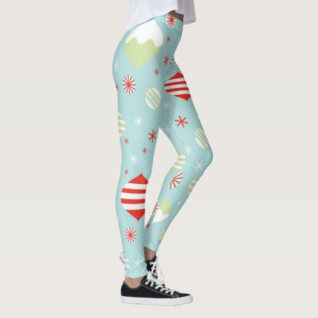 Christmas Vintage Ornaments Leggings (Right)