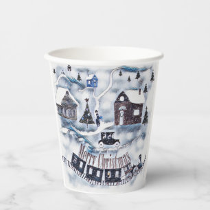 Christmas , Vintage Paper Plate Cups