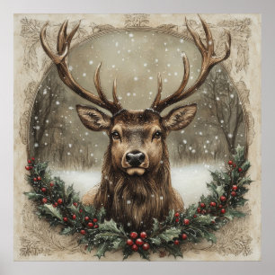 Christmas Vintage Poster