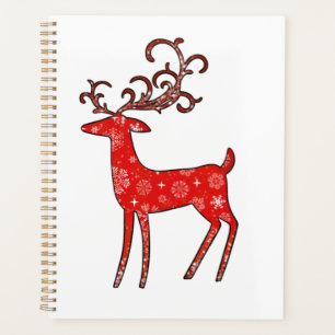 Christmas Vintage Red Reindeer for the holidays T- Planner