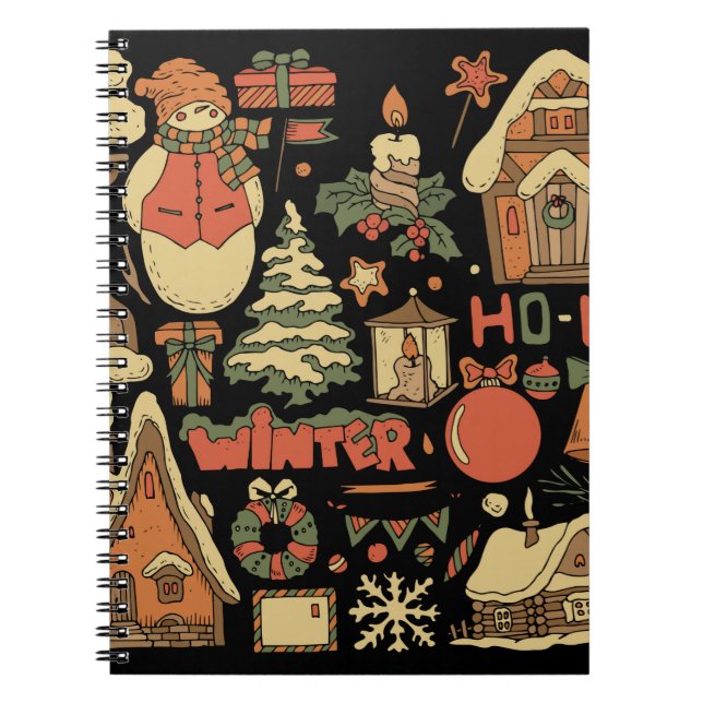 christmas vintage set 1 notebook (Front)