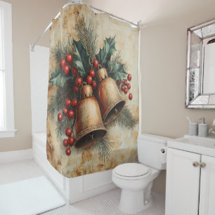 Christmas Vintage Shower Curtain