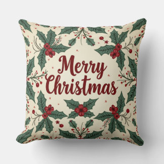 Christmas Vintage Style Throw Pillows