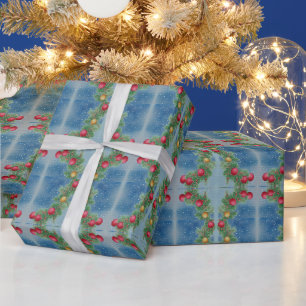 Christmas Vintage Watercolor Merry Christmas 2022 Wrapping Paper