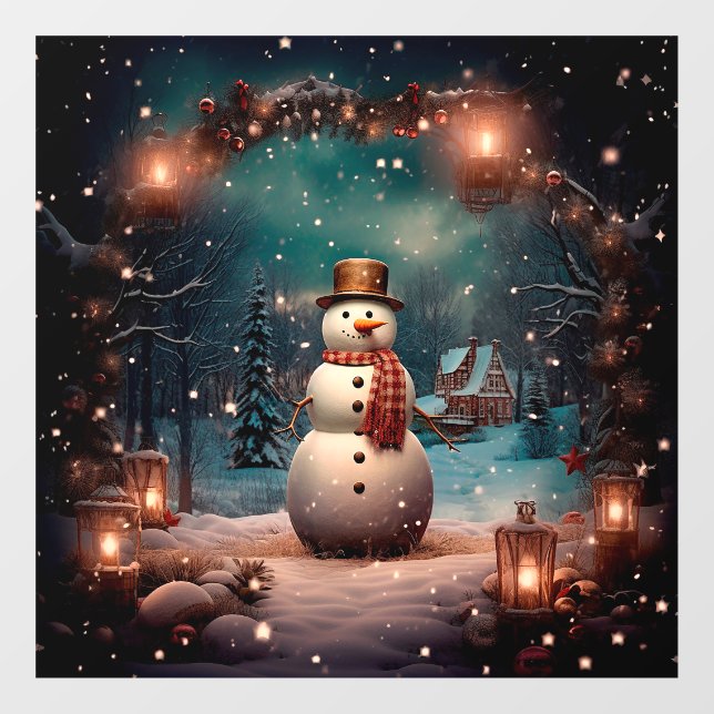 Christmas Vintage Window Cling (Sheet)