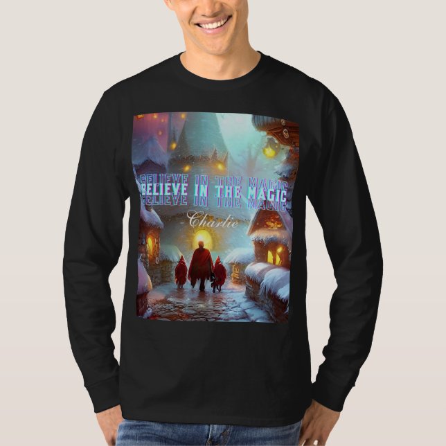 Christmas Vintage Winter Wonderland Magic T-Shirt (Front)