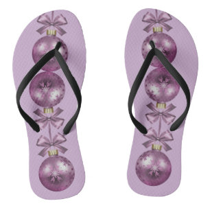 Christmas Violet Ornaments Holidays Jandals