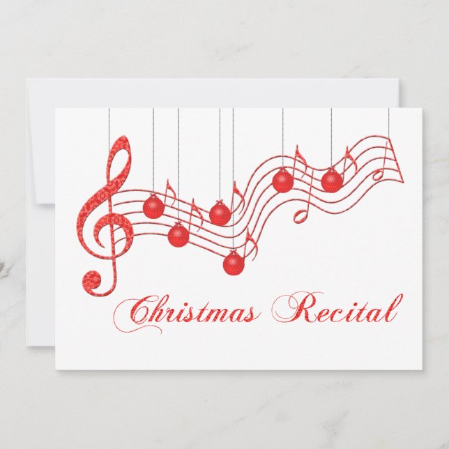 Christmas Voice Recital Invitation (Front)
