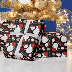 Christmas Volleyball All Star - Personalize Wrapping Paper