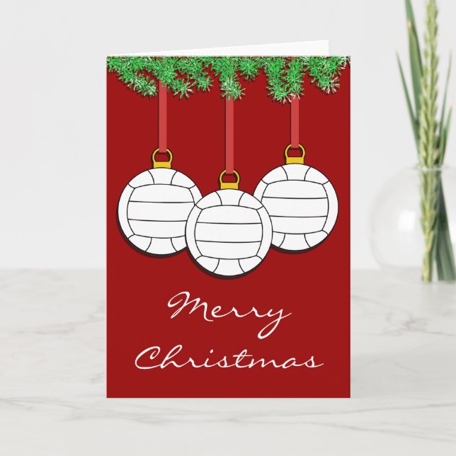 Christmas Volleyball Card (Front)