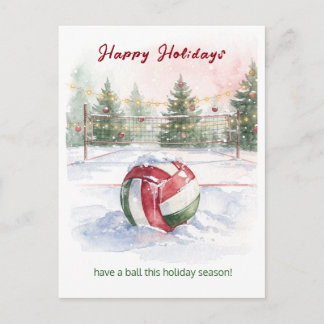 Christmas Volleyball Holiday Greeting Cards