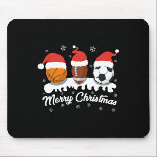 Christmas Volleyball Pajama Sports Buffalo Plaid L Mouse Pad
