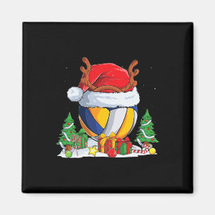 Christmas Volleyball Santa Hat Reindeer Tree Xmas Magnet