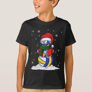 Christmas Volleyball Snowman Xmas Sport Volleyball T-Shirt