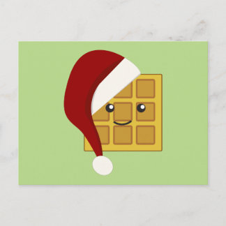 Christmas Waffle Holiday Postcard