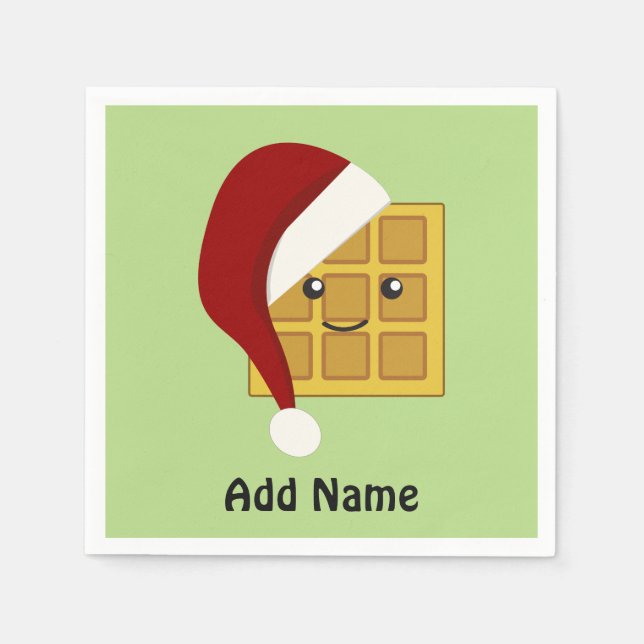 Christmas Waffle Napkin (Front)