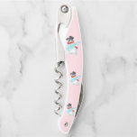 Christmas Waiter's Corkscrew Gift Snowman Rock<br><div class="desc">Snowman Rock - Drawing - Choose / add your colour</div>