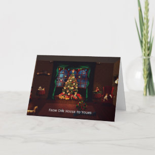 Christmas Warm and Cozy Christmas Tree Card