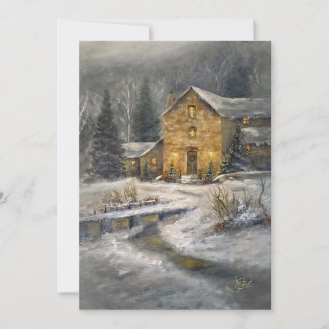 "Christmas Warmth" Invitation (Front)
