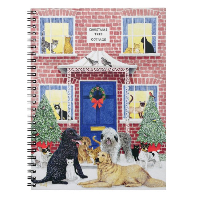 Christmas Warmth Spiral Notebook (Front)