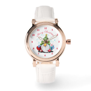 Christmas Watch Gift Gnome with Gifts