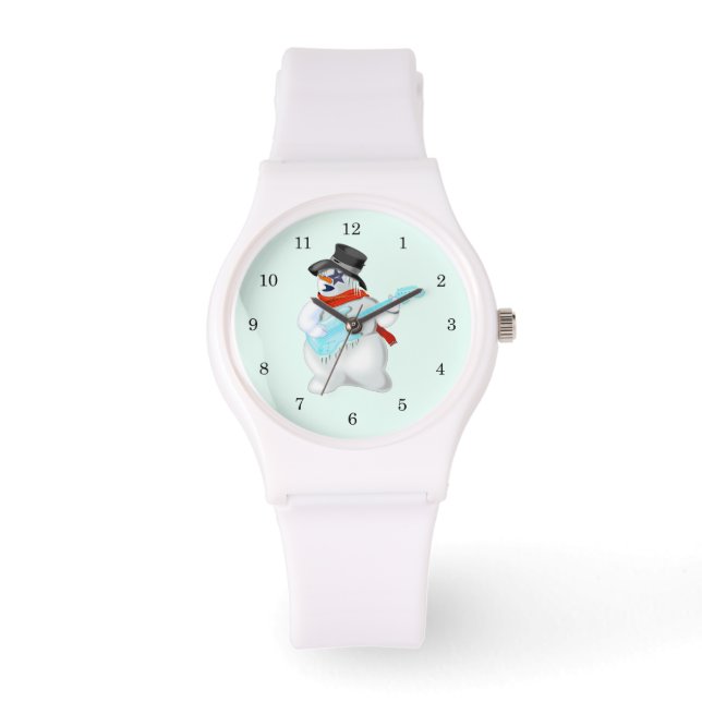 Christmas Watch Snowman with Guitar (Front)