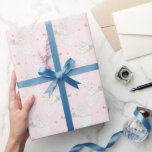 Christmas Watercolor Angel Noel Wrapping Paper<br><div class="desc">Watercolor angel Noel with trumpet and gingham bow Christmas wrapping paper.</div>