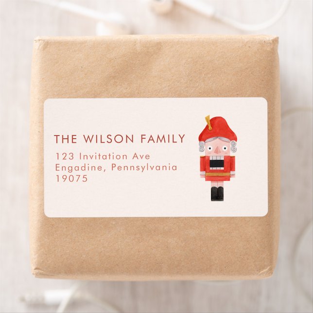 Christmas Watercolor Merry Christmas Adress Label (Creator Uploaded)