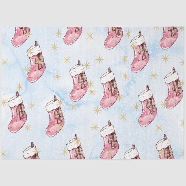 Christmas Watercolor Paper II Design 11 (Front)