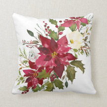 Christmas Watercolor Poinsettia