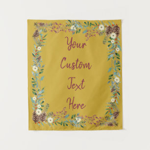 Christmas Wedding Backdrop, Reception Photo Booth Tapestry