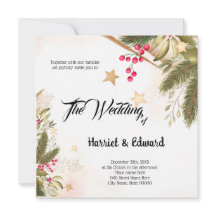 Christmas Wedding Invitation