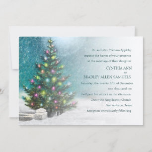 Christmas Wedding Invitation