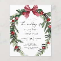 Christmas Wedding Invitation