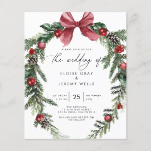 Christmas Wedding Invitation