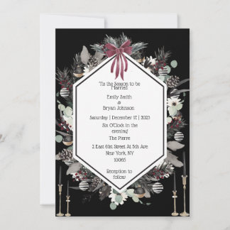 Christmas Wedding Invite