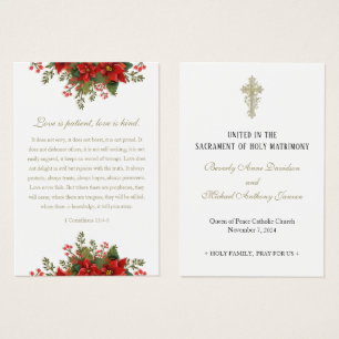 Christmas Wedding Prayer Poinsettia Prayer