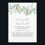 Christmas Wedding Programs Elegant Winter Greenery Programme<br><div class="desc">These Christmas wedding programs feature elegant watercolor greenery. Use the template fields to add your custom information. A charming choice for winter events. To see the complete wedding theme visit www.zazzle.com/dotellabelle

Unique watercolor art and design by Victoria Grigaliunas of Do Tell A Belle</div>