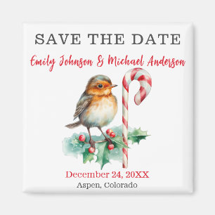 Christmas Wedding Save The Date  Magnet